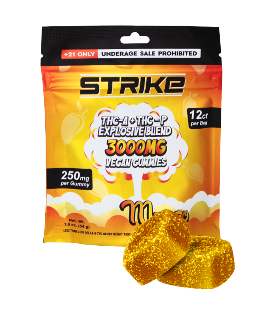 VEGAN GUMMIES ВОX оf 10 (12 Ct) 3000MG PER PACK, MANGO