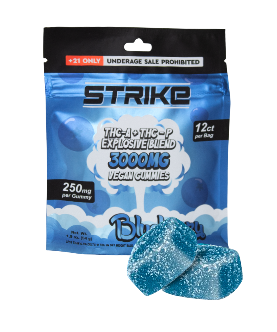 VEGAN GUMMIES ВОX оf 10 (12 Ct) 3000MG PER PACK, BLUEBERRY