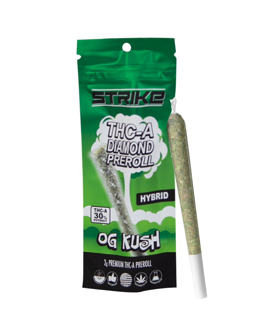 THC-A DIAMOND 2G PRE-ROLL OG KUSH HYBRID