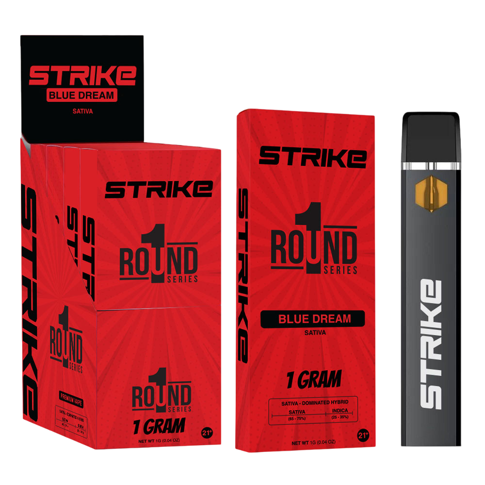 STRIKE ROUND1 SERIES 1G DISPOSABLE INDICA - BLUE DREAM
