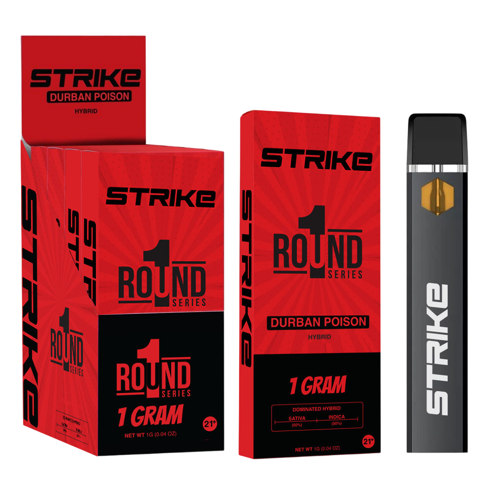 STRIKE ROUND1 SERIES 1G DISPOSABLE HYBRID - DURBAN POISON
