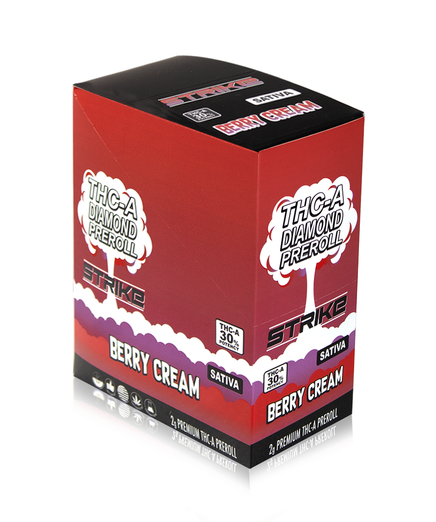 THC-A DIAMOND 2G PRE-ROLL BERRY CREAM SATIVA
