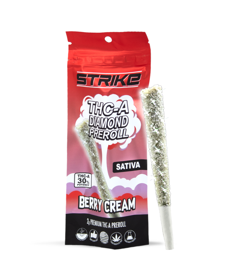 STRIKE DIAMOND 2G PRE-ROLL SATIVA BERRY CREAM
