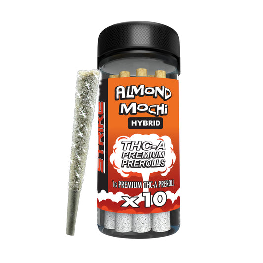 STRIKE 10CT JAR 1G PRE ROLL HYBRID- ALMOND MOCHI