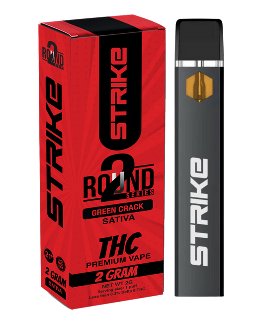 STRIKE ROUND2 SERIES 2G DISPOSABLE SATIVA – GREEN CRACK