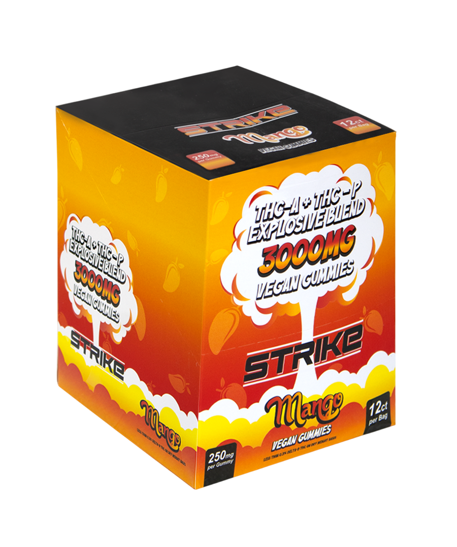VEGAN GUMMIES ВОX оf 10 (12 Ct) 3000MG PER PACK, MANGO