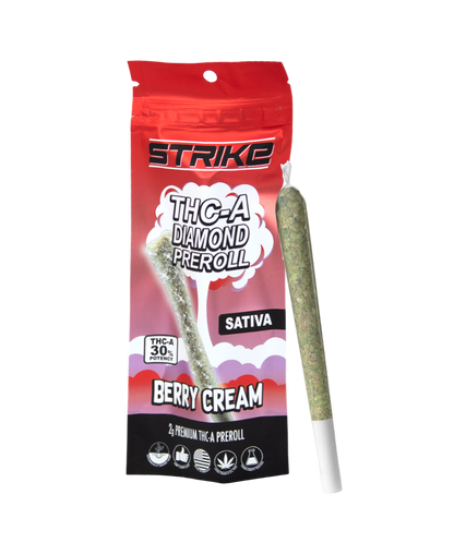 THC-A DIAMOND 2G PRE-ROLL BERRY CREAM SATIVA