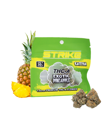STRIKE THC-A 1.5G FLOWER SATIVA EXOTIC PINEAPPLE