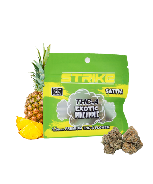 STRIKE THC-A 1.5G FLOWER SATIVA EXOTIC PINEAPPLE