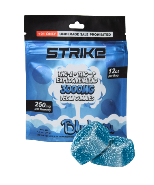 VEGAN GUMMIES ВОX оf 10 (12 Ct) 3000MG PER PACK, BLUEBERRY