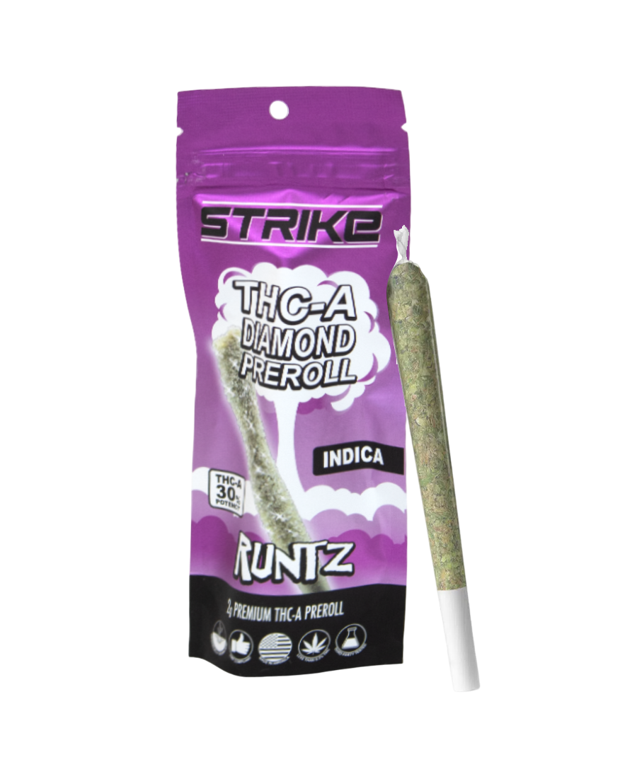 THC-A DIAMOND 2G PRE-ROLL Z RUNTZ INDICA
