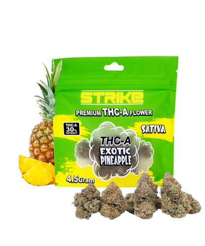 STRIKE THC-A 4.5G FLOWER SATIVA EXOTIC PINEAPPLE
