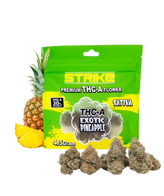 STRIKE THC-A 4.5G FLOWER SATIVA EXOTIC PINEAPPLE