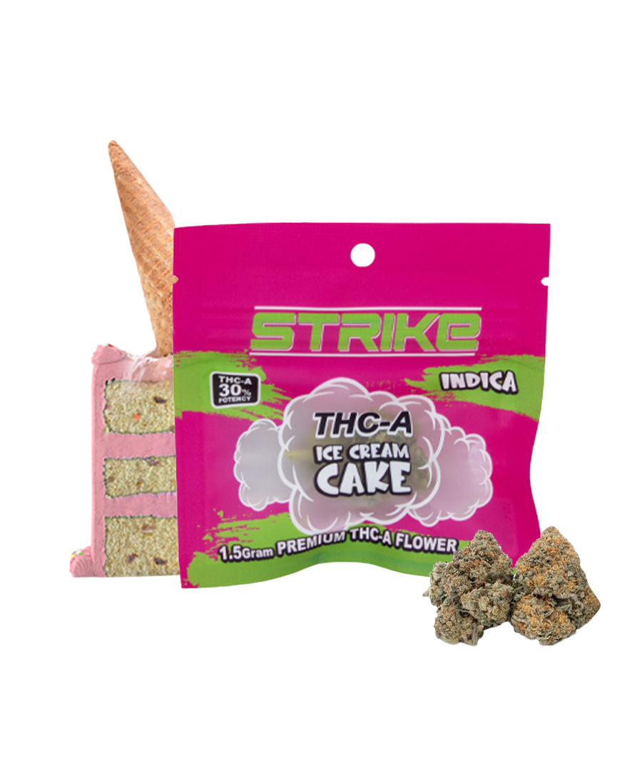 STRIKE THC-A 1.5G FLOWER INDICA ICE CREAM CAKE