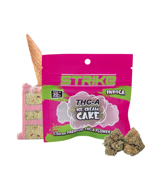 STRIKE THC-A 1.5G FLOWER INDICA ICE CREAM CAKE