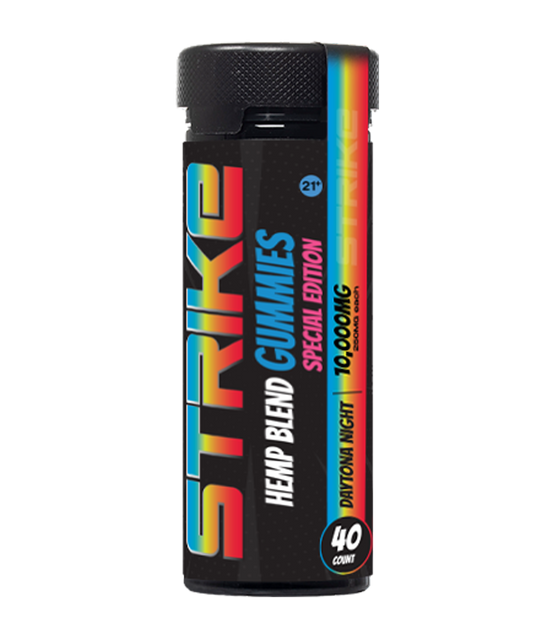 THC-A DELTA HEMP BLEND GUMMIES 10,000MG 250MG EACH 40 СOUNT, DAYTONA-NIGHT