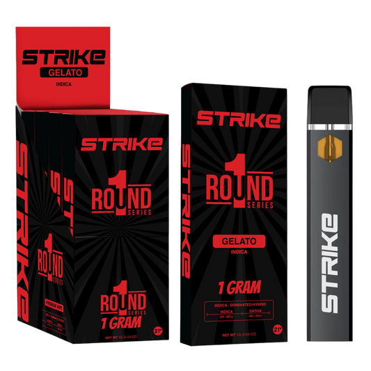 STRIKE ROUND1 SERIES 1G DISPOSABLE INDICA - GELATO