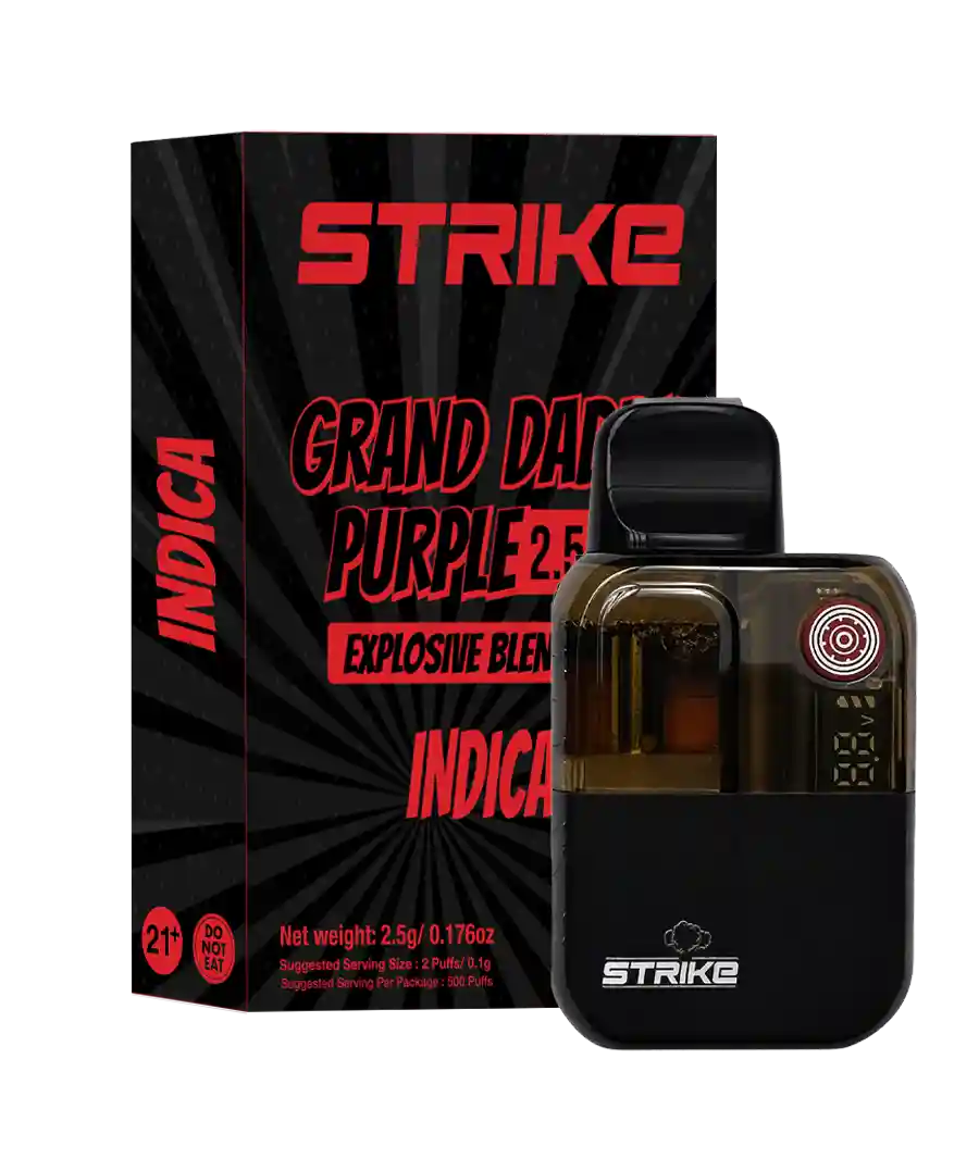 STRIKE 2,5G DISPOSABLE INDICA - GRAND DADDY PURPLE