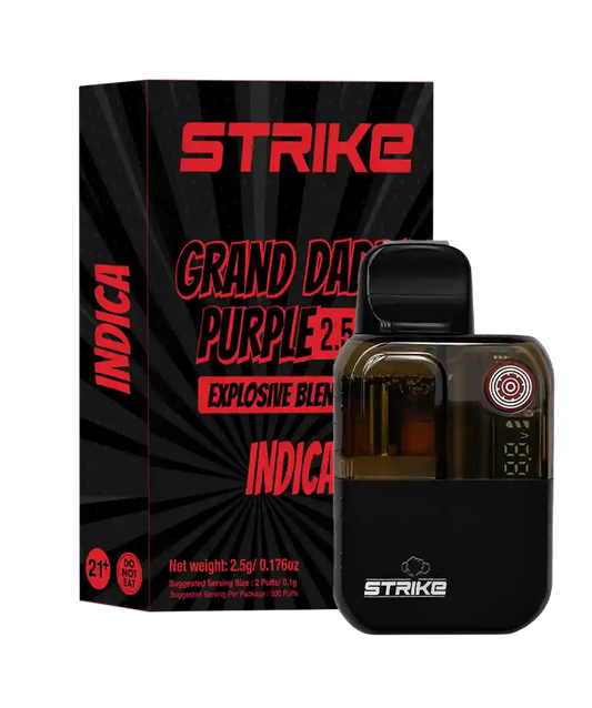 STRIKE 2,5G DISPOSABLE INDICA - GRAND DADDY PURPLE