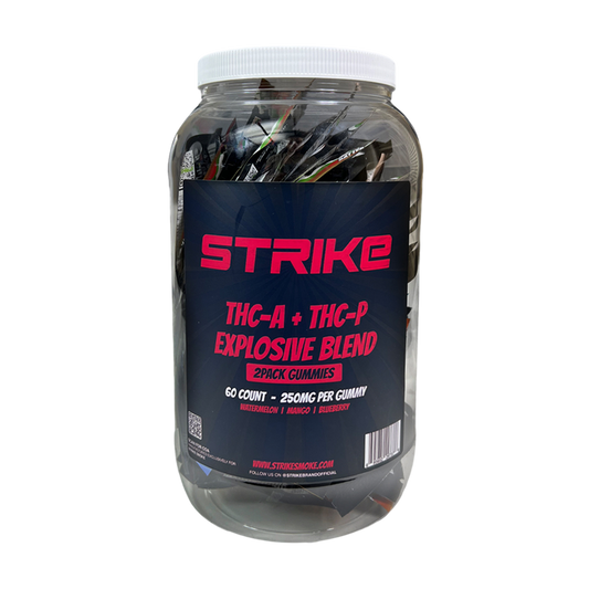 JAR of 60 (2 Ct) 250MG PER GUMMY THC-A + THC-P EXPLOSIVE BLEND