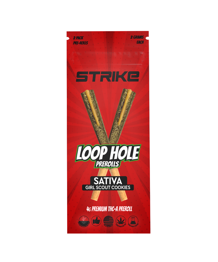 LOOP HOLE 2 PACK 4G PREMIUM THCA PREROLL – SATIVA – GIRL SCOUT COOKIES