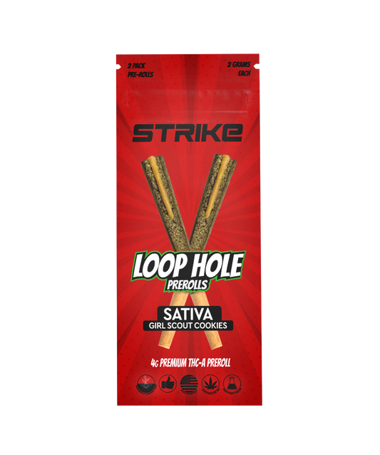 LOOP HOLE 2 PACK 4G PREMIUM THCA PREROLL – SATIVA – GIRL SCOUT COOKIES
