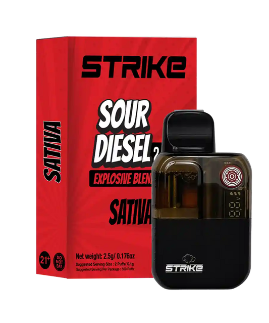 STRIKE 2,5G DISPOSABLE SATIVA - SOUR DIESEL